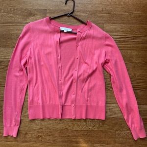 LOFT Coral Cardigan